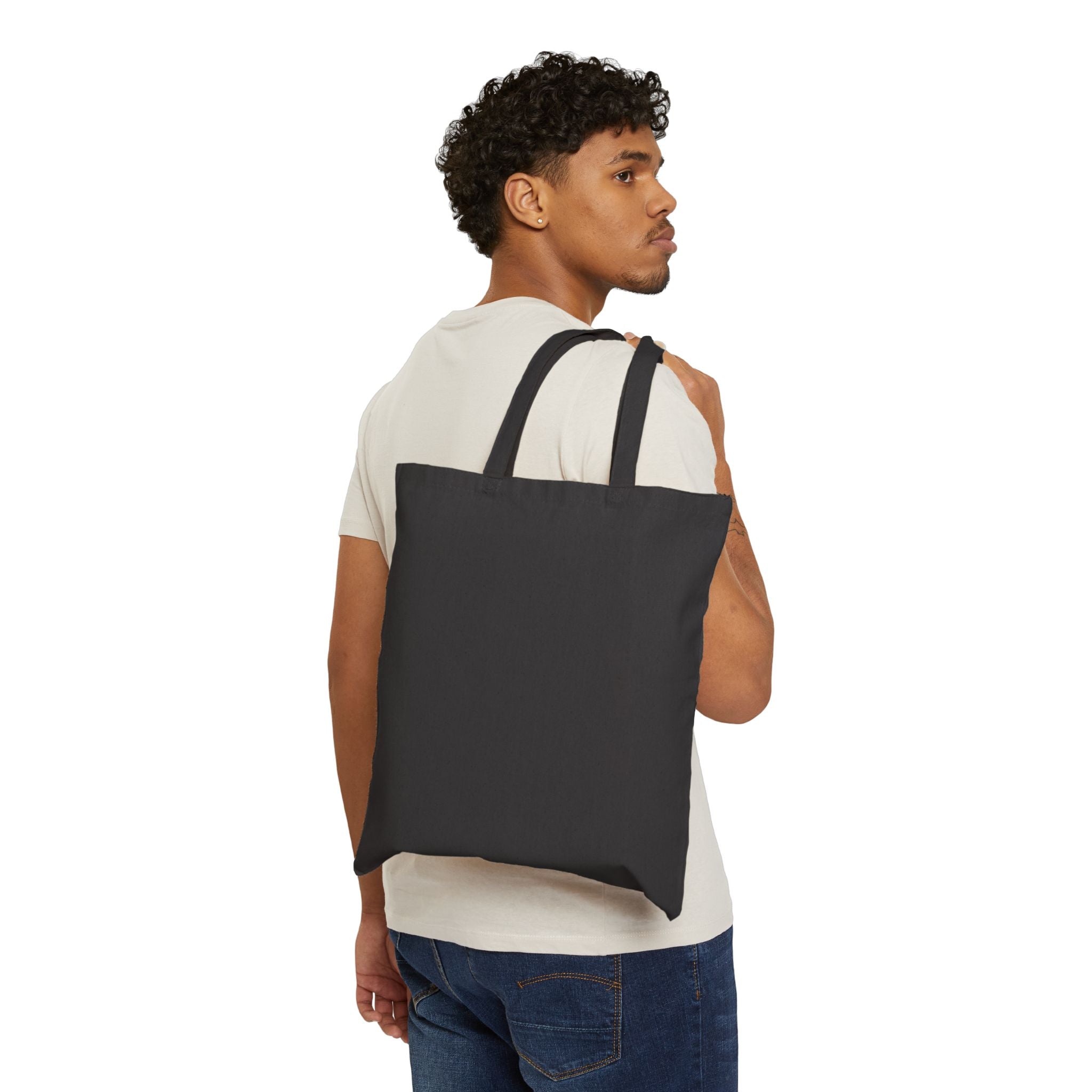 Canvas Tote Bag — "I Don't See Red Flags, I See Capes" Retro Superhero Grocery Beach Bag