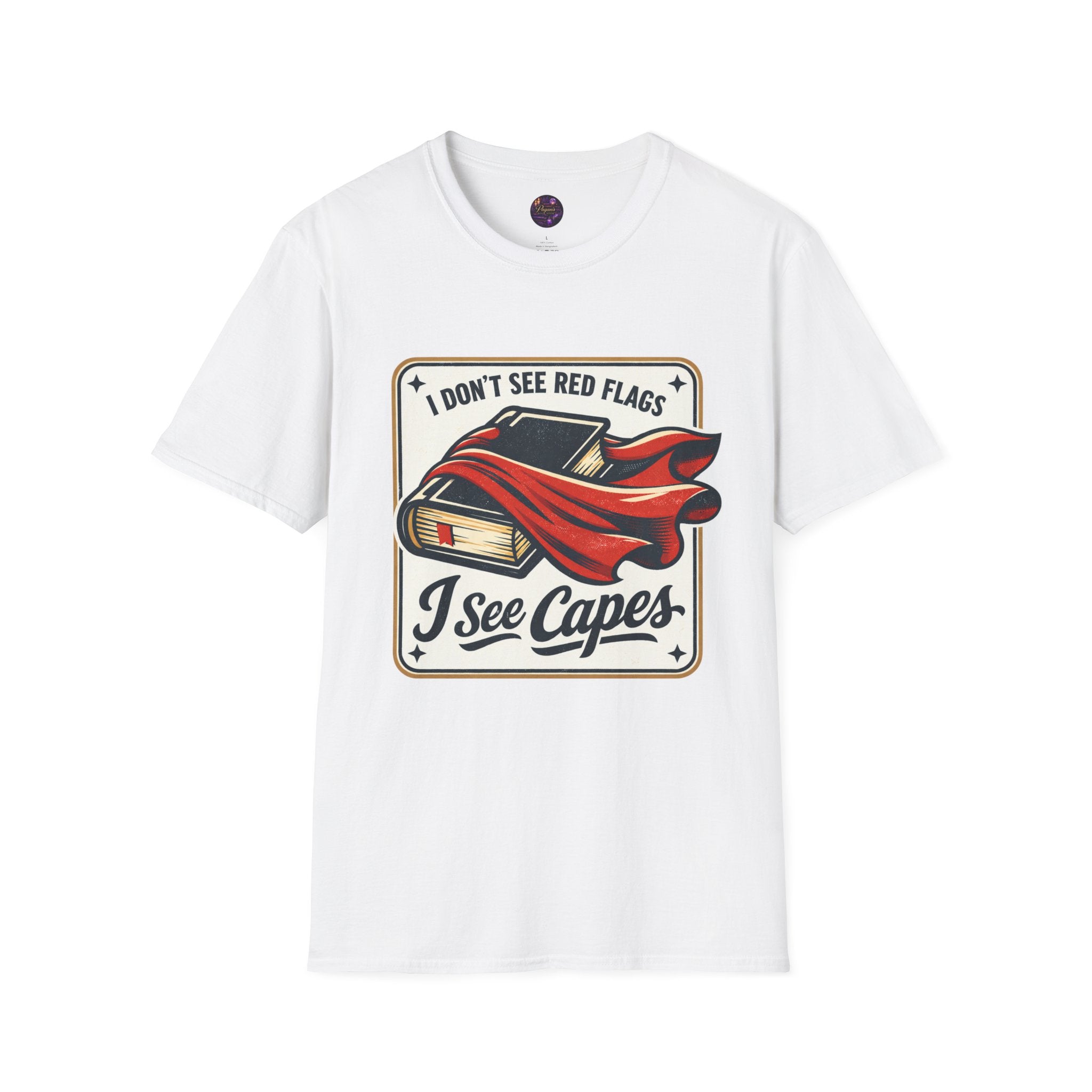 I Don't See Red Flags I See Capes Tee — Book Girlie MMC Shirt