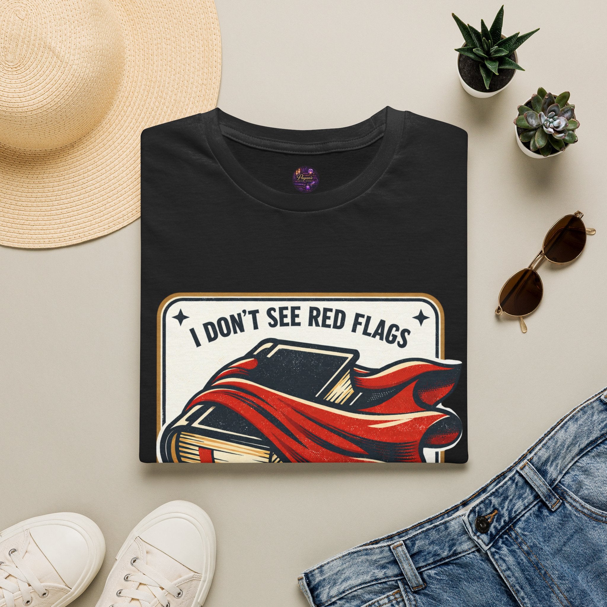 I Don't See Red Flags I See Capes Tee — Book Girlie MMC Shirt