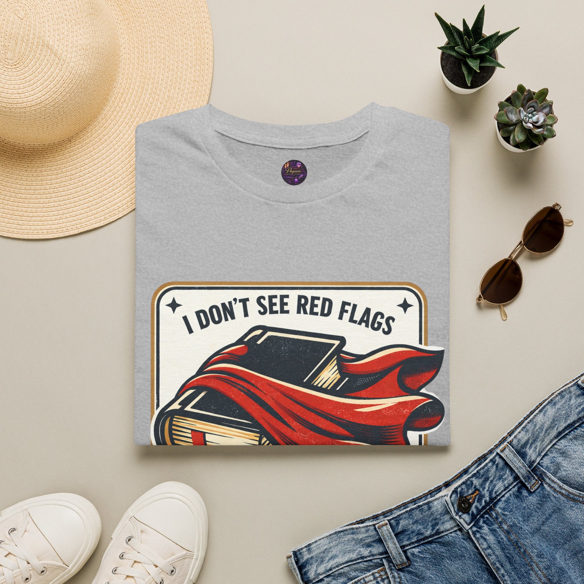 I Don't See Red Flags I See Capes Tee — Book Girlie MMC Shirt