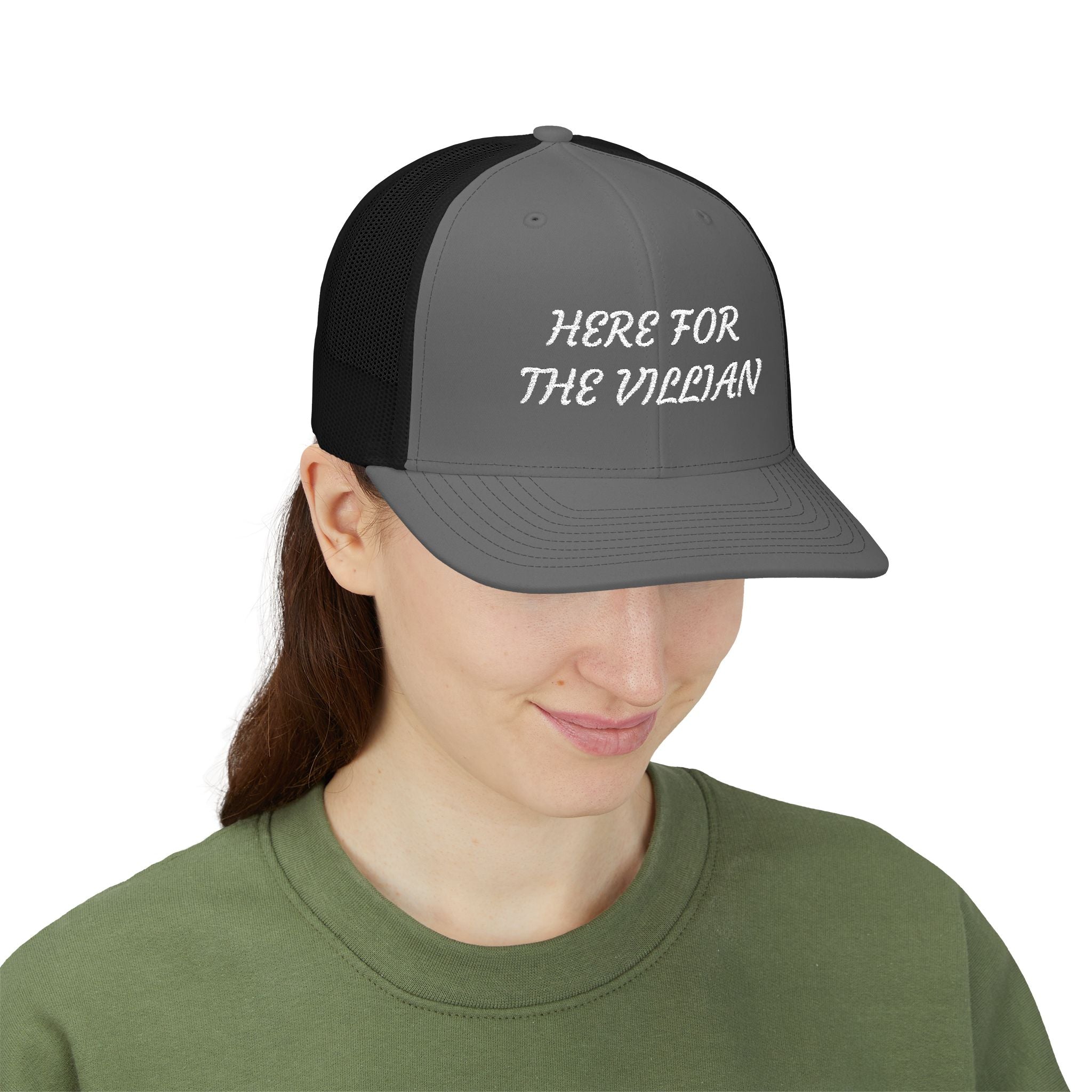 Copy of Here for the Villain Trucker Hat 🖤